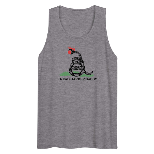 Tread Harder Daddy | Gadsden Snake Premium Men's Tank Top - Spinsterly Co