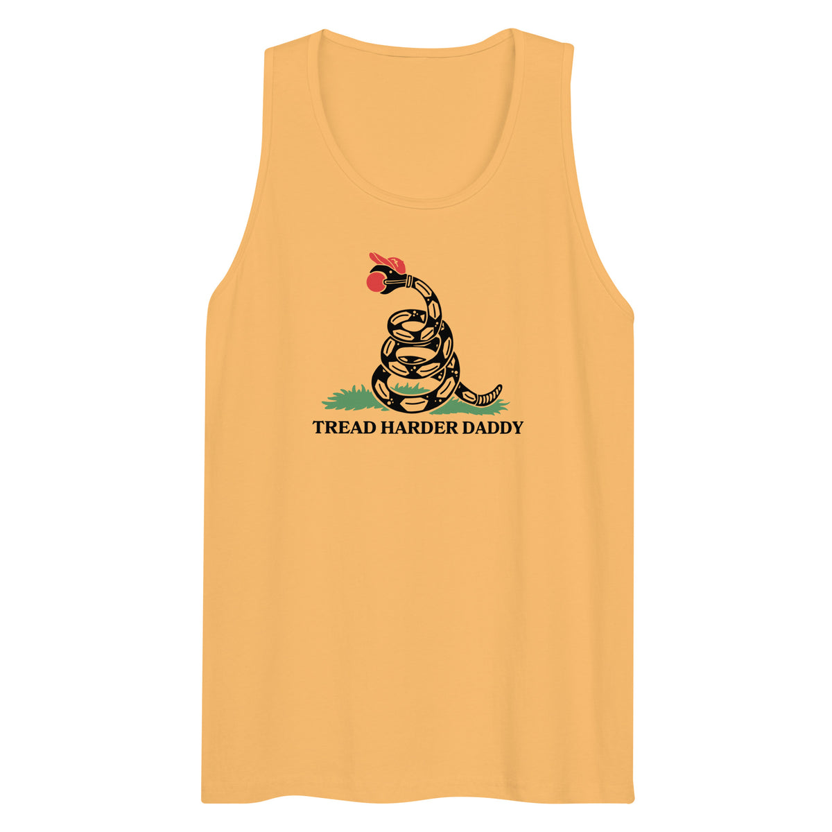 Tread Harder Daddy | Gadsden Snake Premium Men's Tank Top - Spinsterly Co