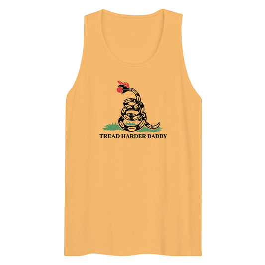 Tread Harder Daddy | Gadsden Snake Premium Men's Tank Top - Spinsterly Co