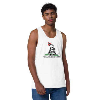 Tread Harder Daddy | Gadsden Snake Premium Men's Tank Top - Spinsterly Co