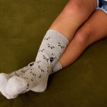 Kids Socks that Save Cats — Cat Face Crew Socks | Toddler, Preschool & Youth | Organic Cotton - Spinsterly Co