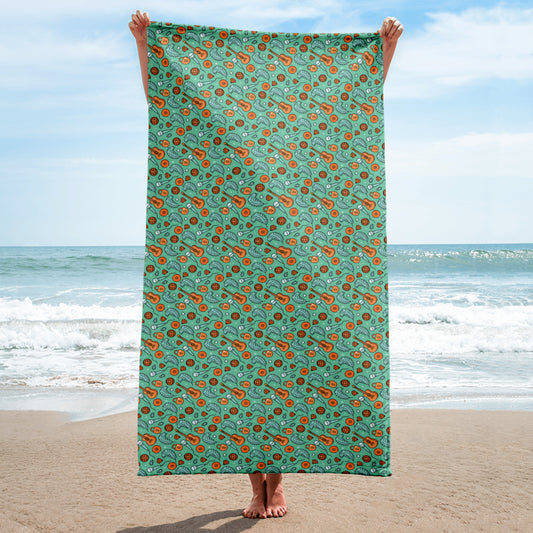 Showgirl Beach Towel | All-Over Print Sublimation Towel - Spinsterly Co