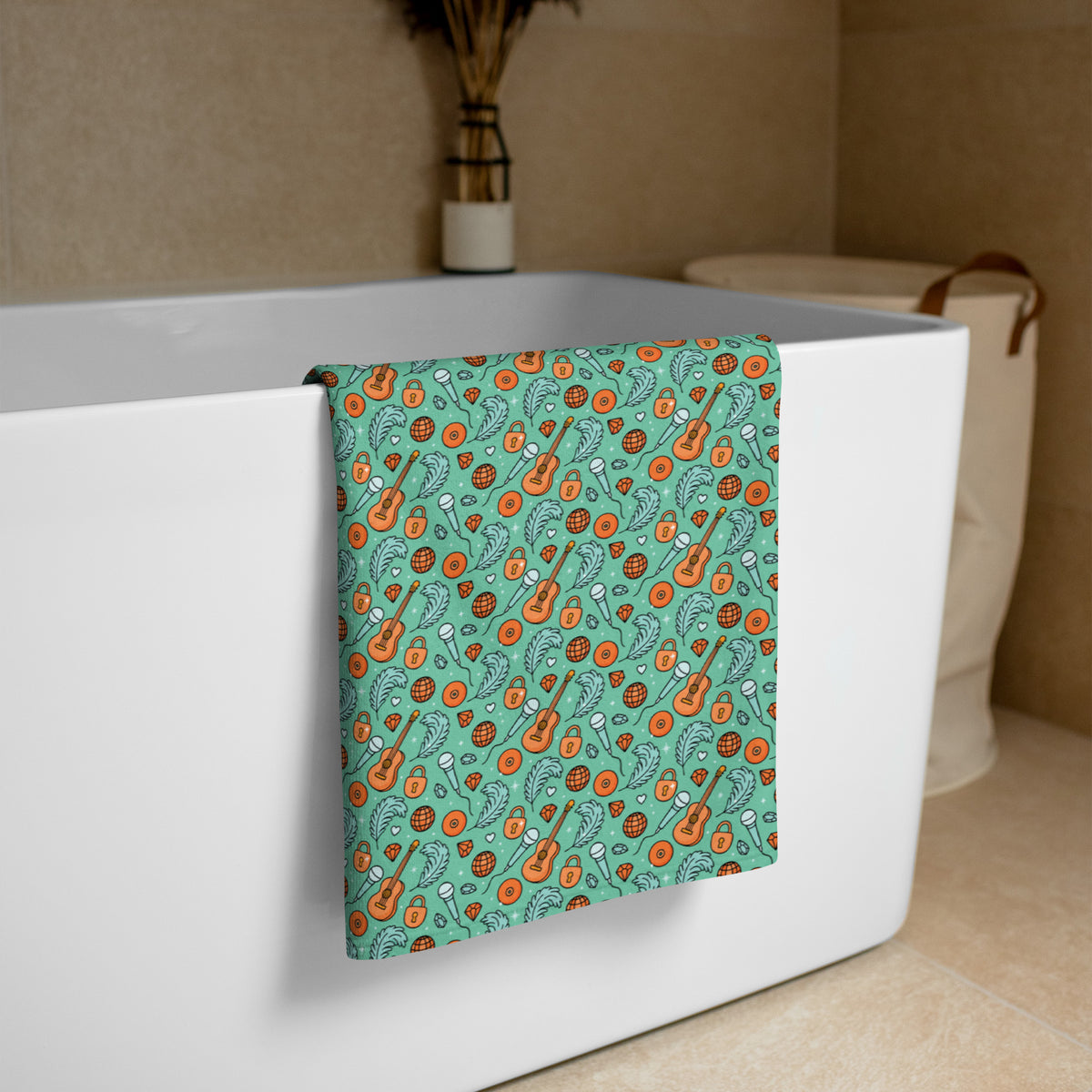 Showgirl Beach Towel | All-Over Print Sublimation Towel - Spinsterly Co