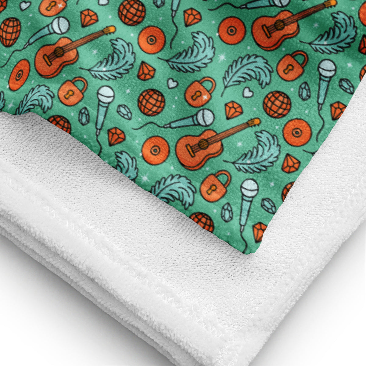 Showgirl Beach Towel | All-Over Print Sublimation Towel - Spinsterly Co