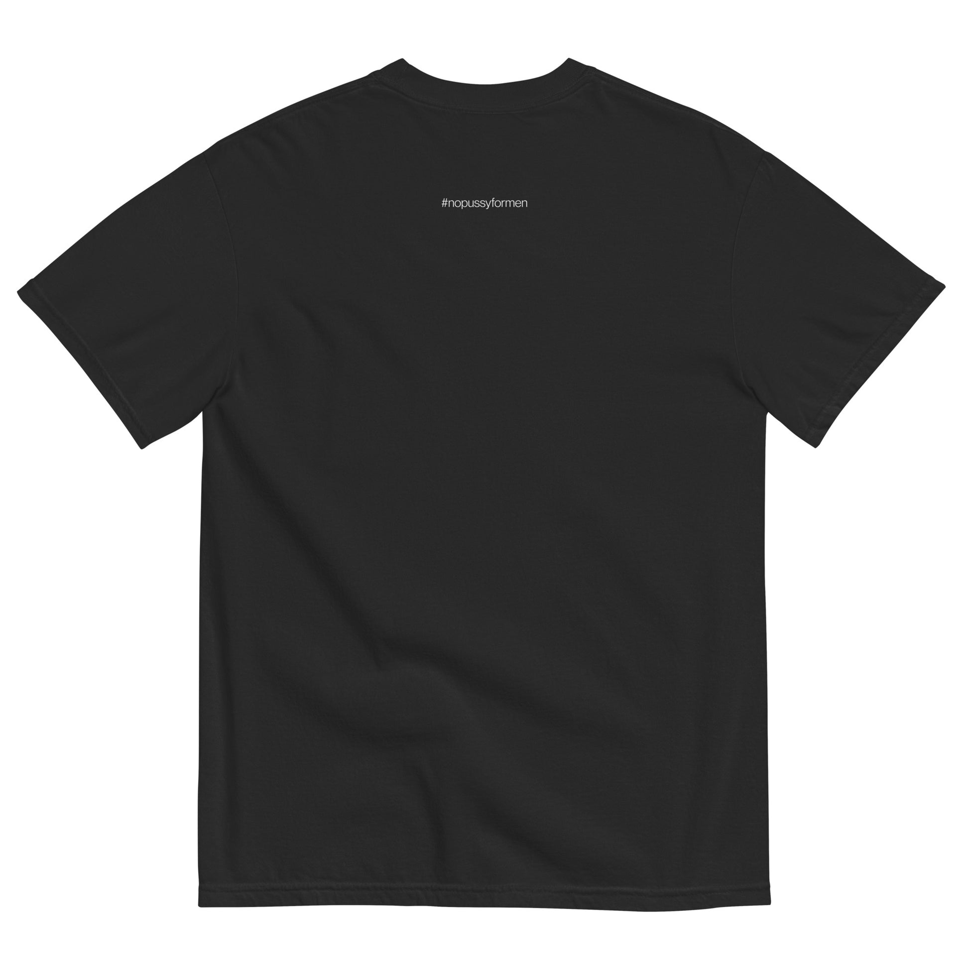 Let the Patriarchy Fuck Itself Feminist Garment-Dyed Heavyweight T-Shirt by Spinsterly Co, black with slogan print