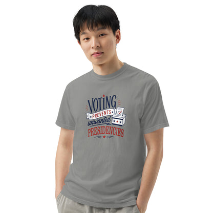 Voting Prevents Unwanted Presidencies T-Shirt | Political Graphic Tee | Spinsterly Co - Spinsterly Co