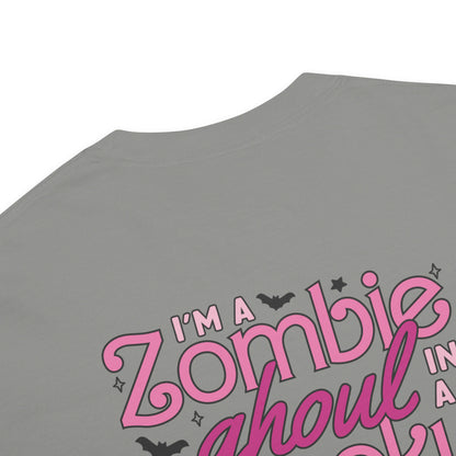 Zombie Ghoul Garment-Dyed Heavyweight T-Shirt | Halloween Spooky Season Tee | Spinsterly Co - Spinsterly Co