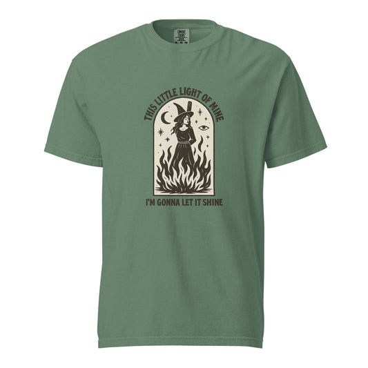 This Little Light of Mine Witch Graphic Tee | Feminist Witchy Statement Tee - Spinsterly Co