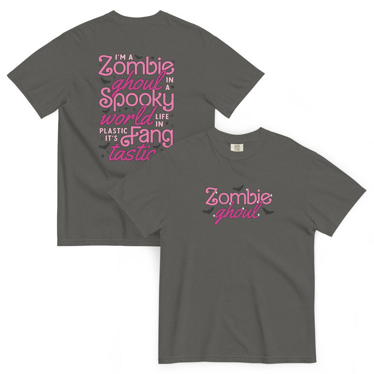 Zombie Ghoul Garment-Dyed Heavyweight T-Shirt | Halloween Spooky Season Tee | Spinsterly Co - Spinsterly Co