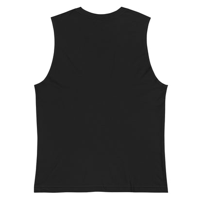 Pride Lips Rainbow Muscle Tank LGBTQ Sleeveless Graphic Tee by Spinsterly Co in black with relaxed fit