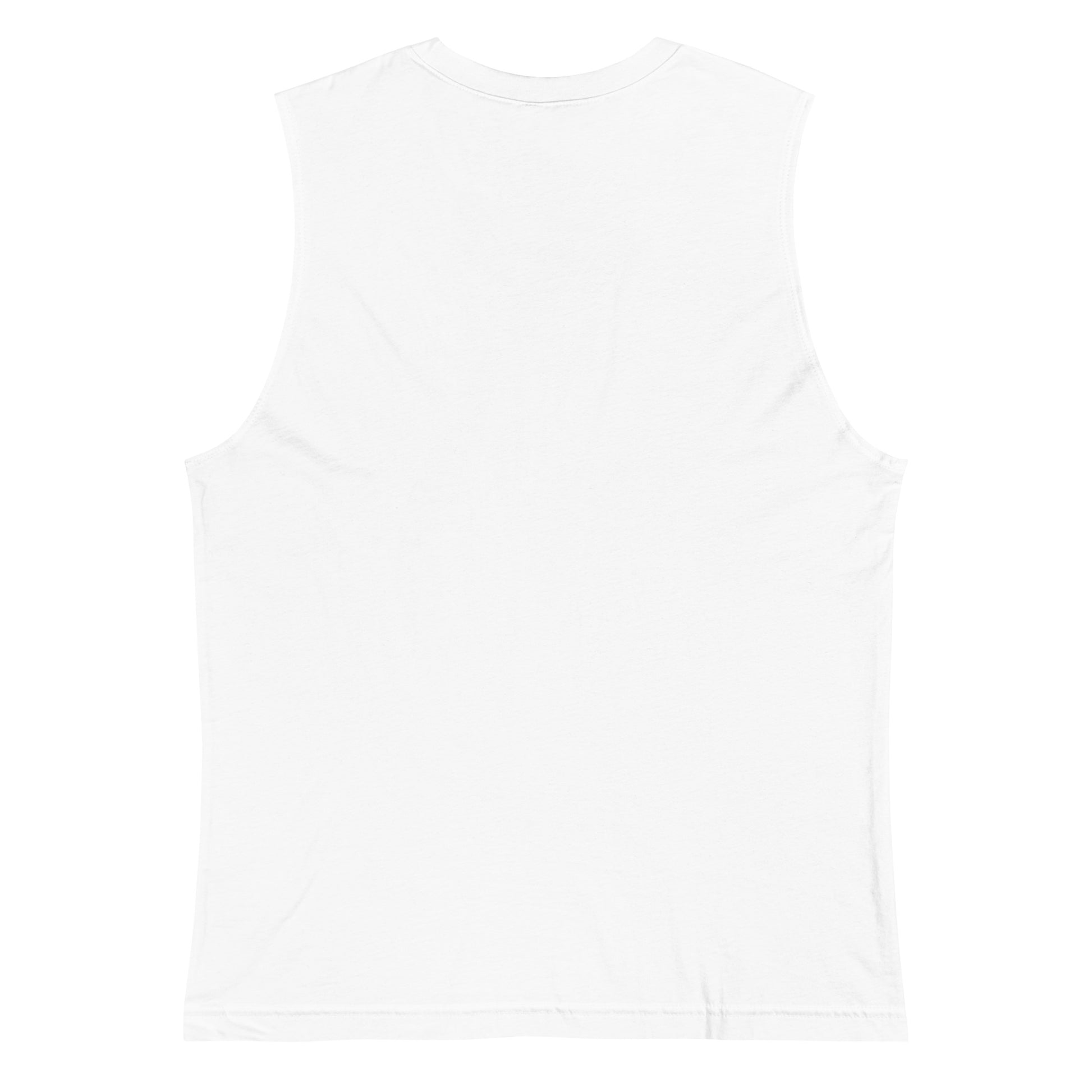 Pride Lips Rainbow Muscle Tank LGBTQ Sleeveless Graphic Tee by Spinsterly Co in white with relaxed fit