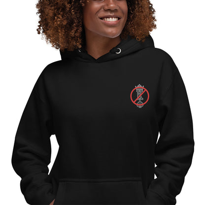 No Kings Embroidered Hoodie | Anti-Monarchy Graphic Pullover Sweatshirt - Spinsterly Co
