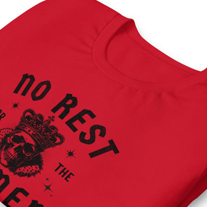 No Rest for the Women T-Shirt | Gothic Skull Crown Feminist Graphic Tee - Spinsterly Co