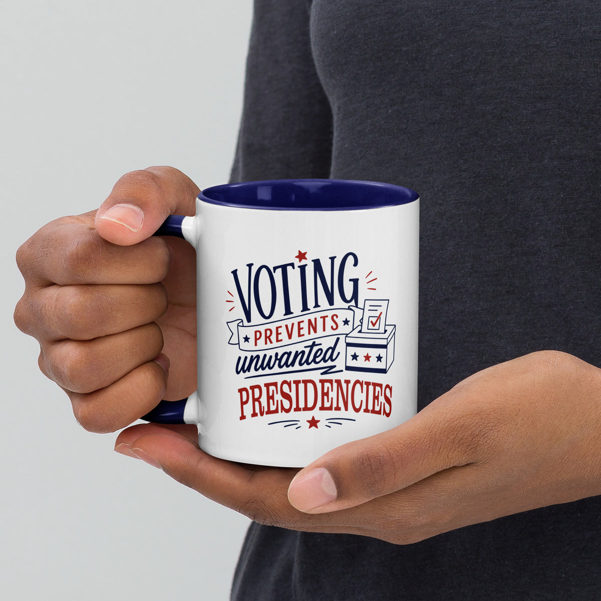 Voting Prevents Unwanted Presidencies Mug | Political Humor Coffee Mug - Spinsterly Co