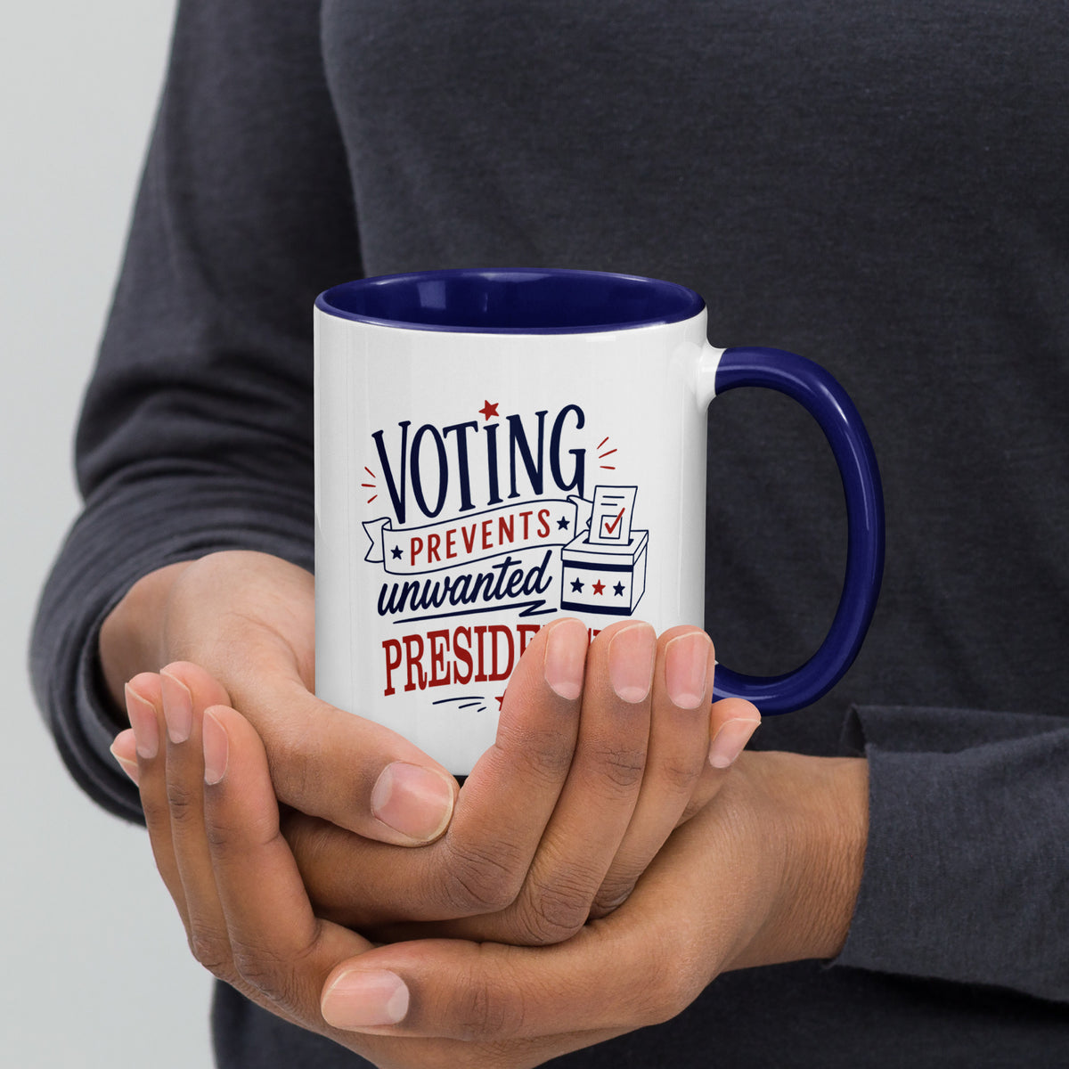 Voting Prevents Unwanted Presidencies Mug | Political Humor Coffee Mug - Spinsterly Co