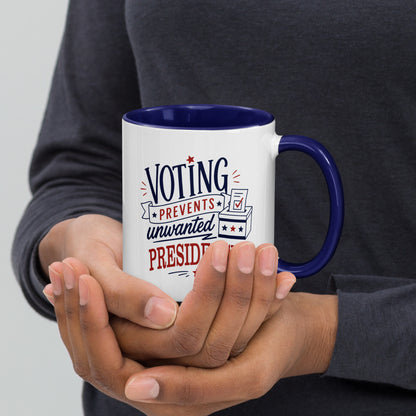 Voting Prevents Unwanted Presidencies Mug | Political Humor Coffee Mug - Spinsterly Co