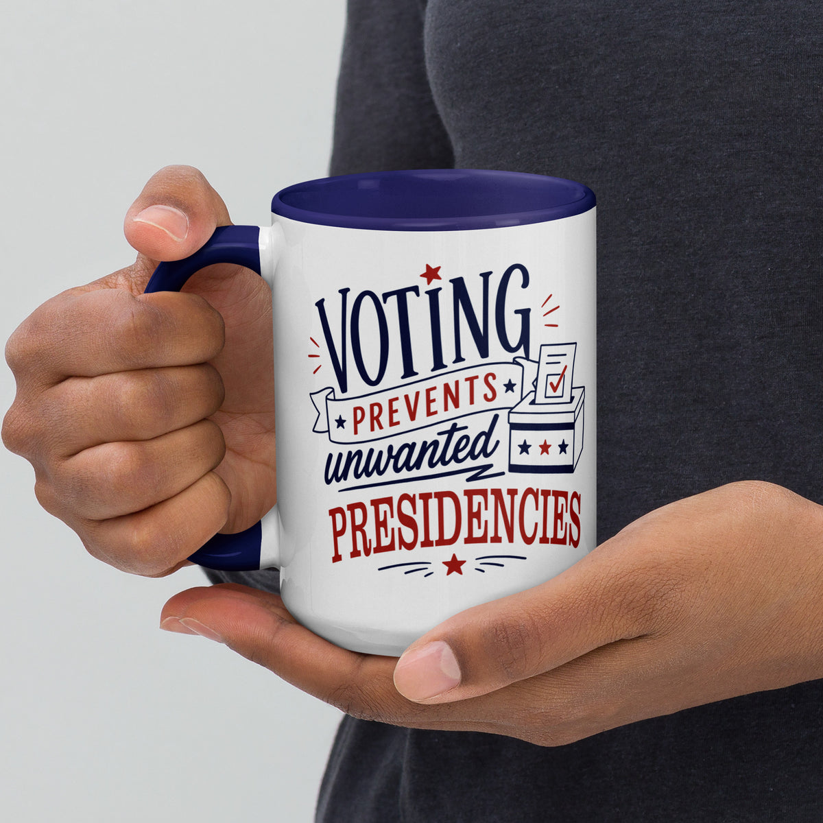 Voting Prevents Unwanted Presidencies Mug | Political Humor Coffee Mug - Spinsterly Co