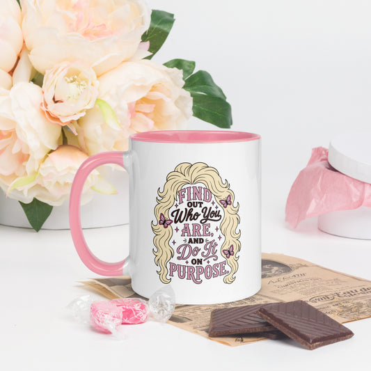 Find Out Who You Are and Do It On Purpose Mug | Dolly Parton Quote - Spinsterly Co