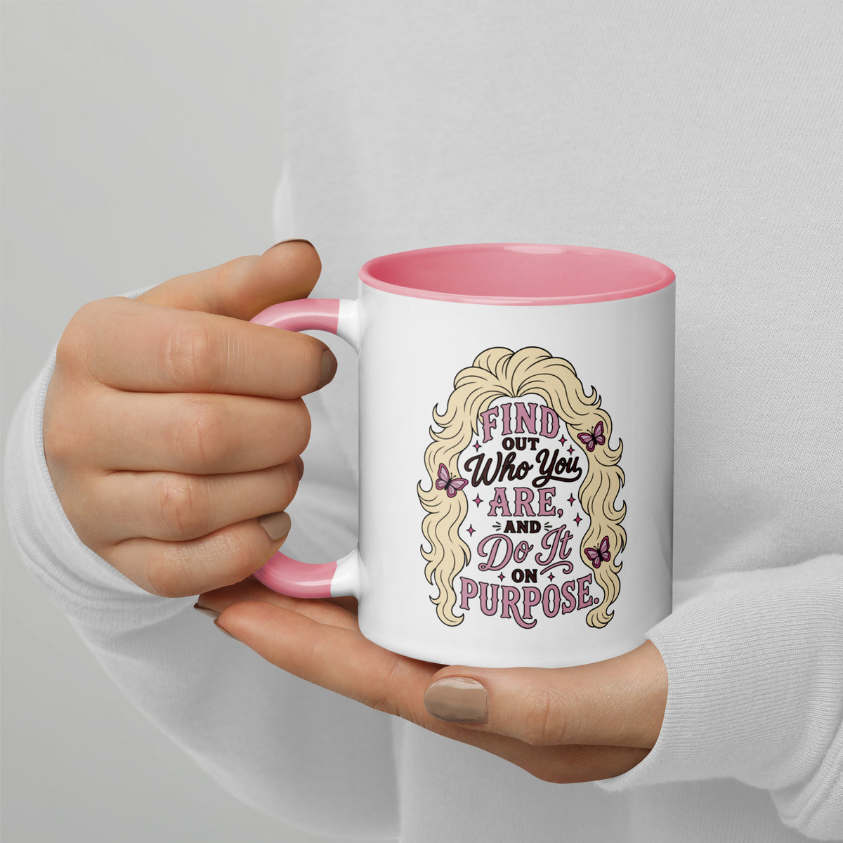Find Out Who You Are and Do It On Purpose Mug | Dolly Parton Quote - Spinsterly Co