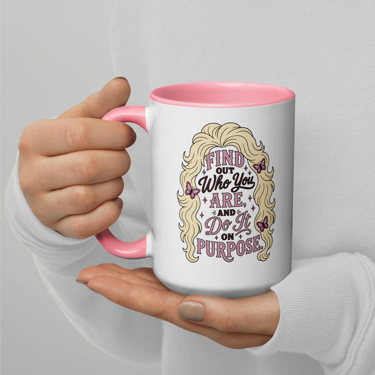 Find Out Who You Are and Do It On Purpose Mug | Dolly Parton Quote - Spinsterly Co