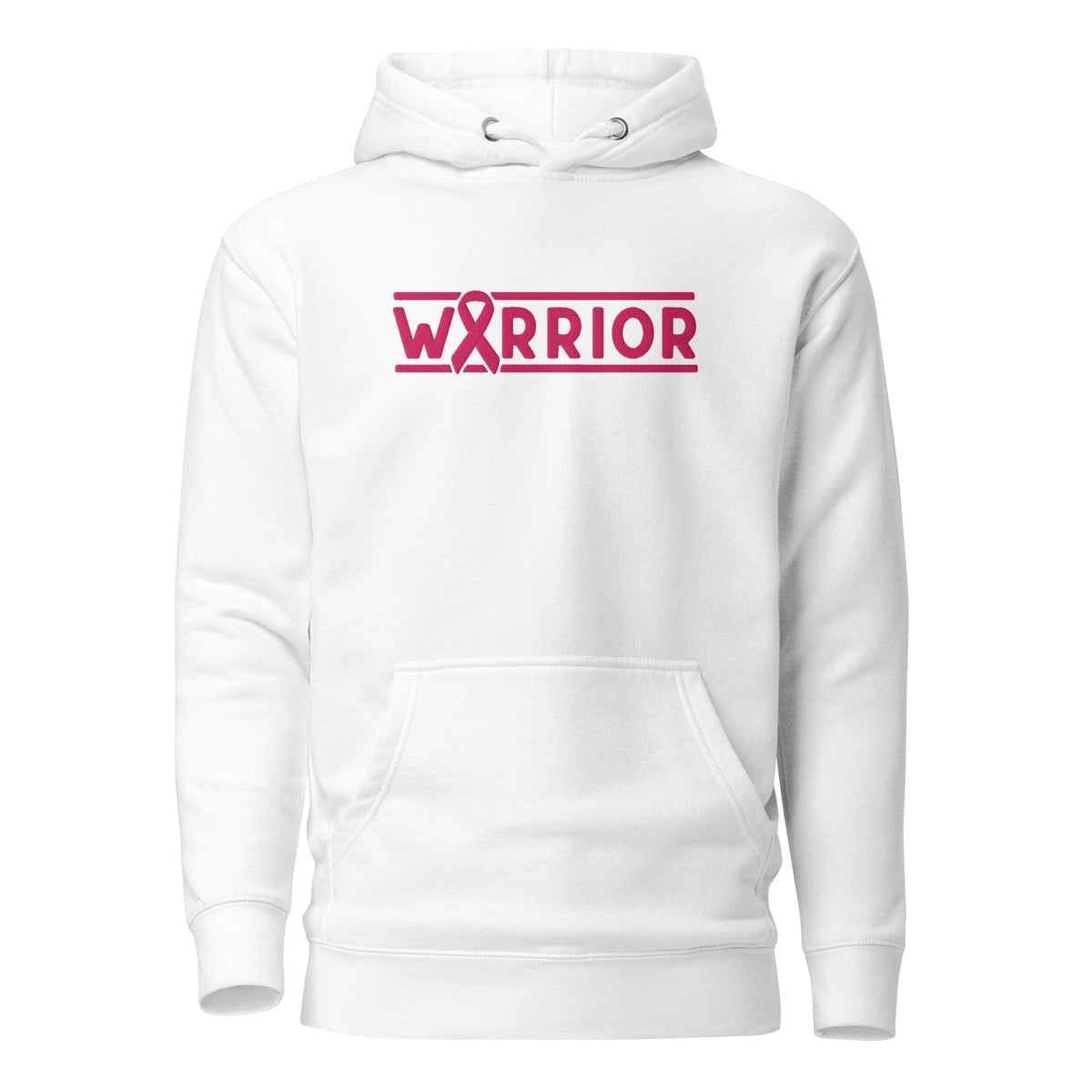 Warrior Breast Cancer Awareness Hoodie | Pink Ribbon Pullover | Spinsterly Co - Spinsterly Co