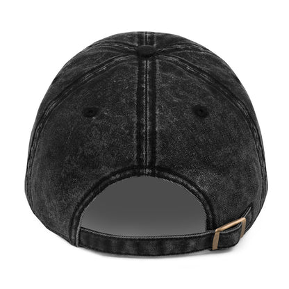 Wingleaders & Wingspans — Vintage Washed Black Dad Cap | Romantasy Embroidered Hat - Spinsterly Co