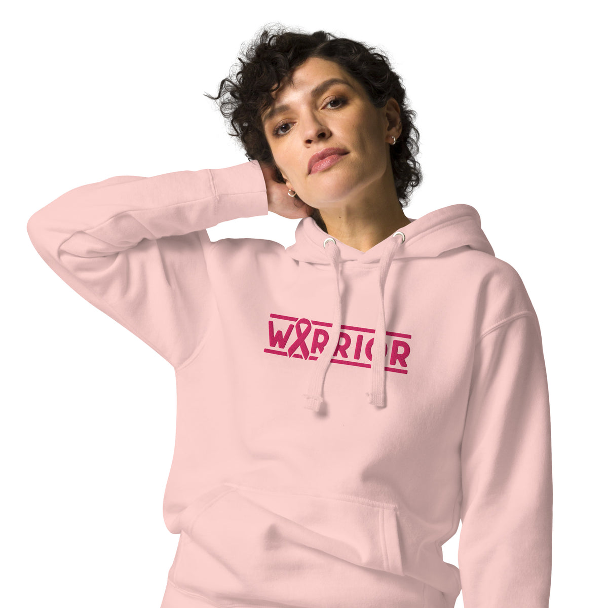 Warrior Breast Cancer Awareness Hoodie | Pink Ribbon Pullover | Spinsterly Co - Spinsterly Co