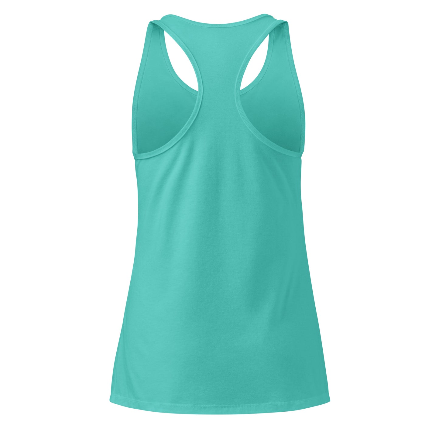 Let's Play Mermaids Racerback Tank Ocean Graphic Summer Tank Top Spinsterly Co racerback tank in Tahiti Blue jersey