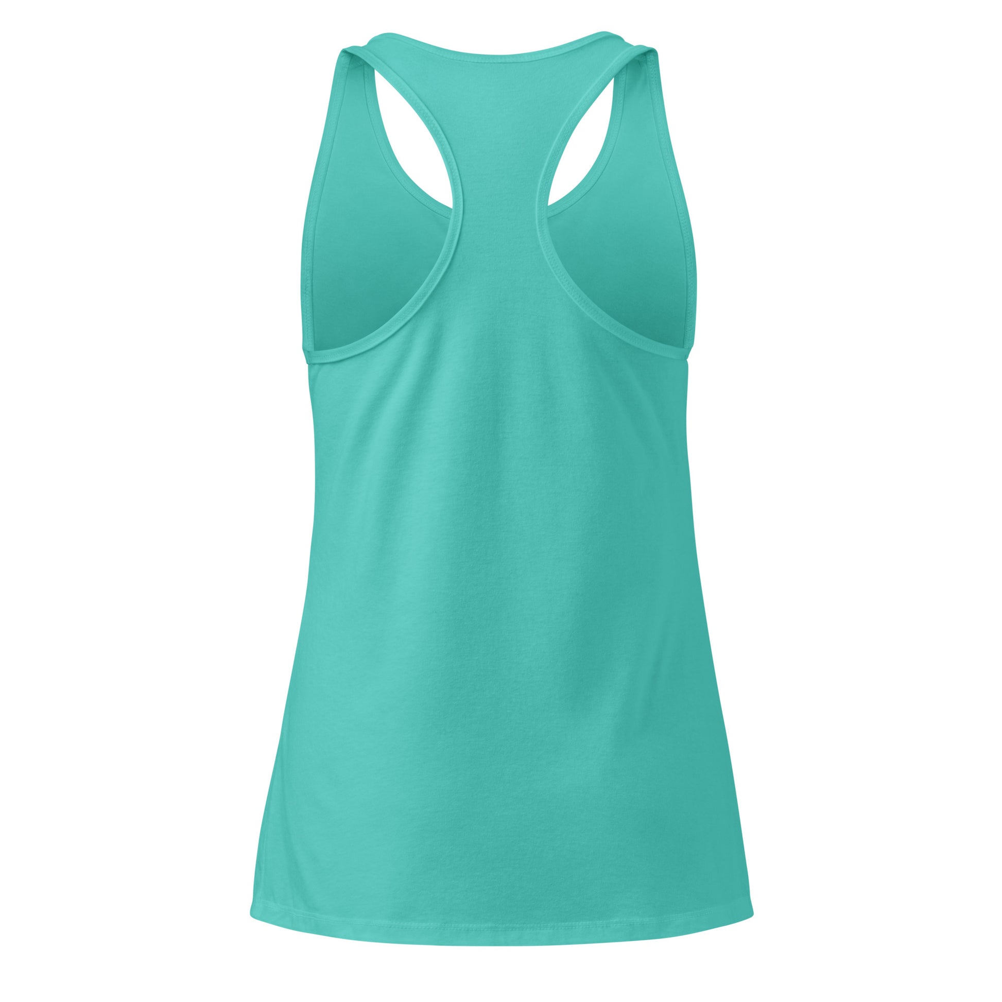 Curvy Girl Summer Racerback Tank Spinsterly Co women's racerback tank top turquoise fitted scoop neck jersey