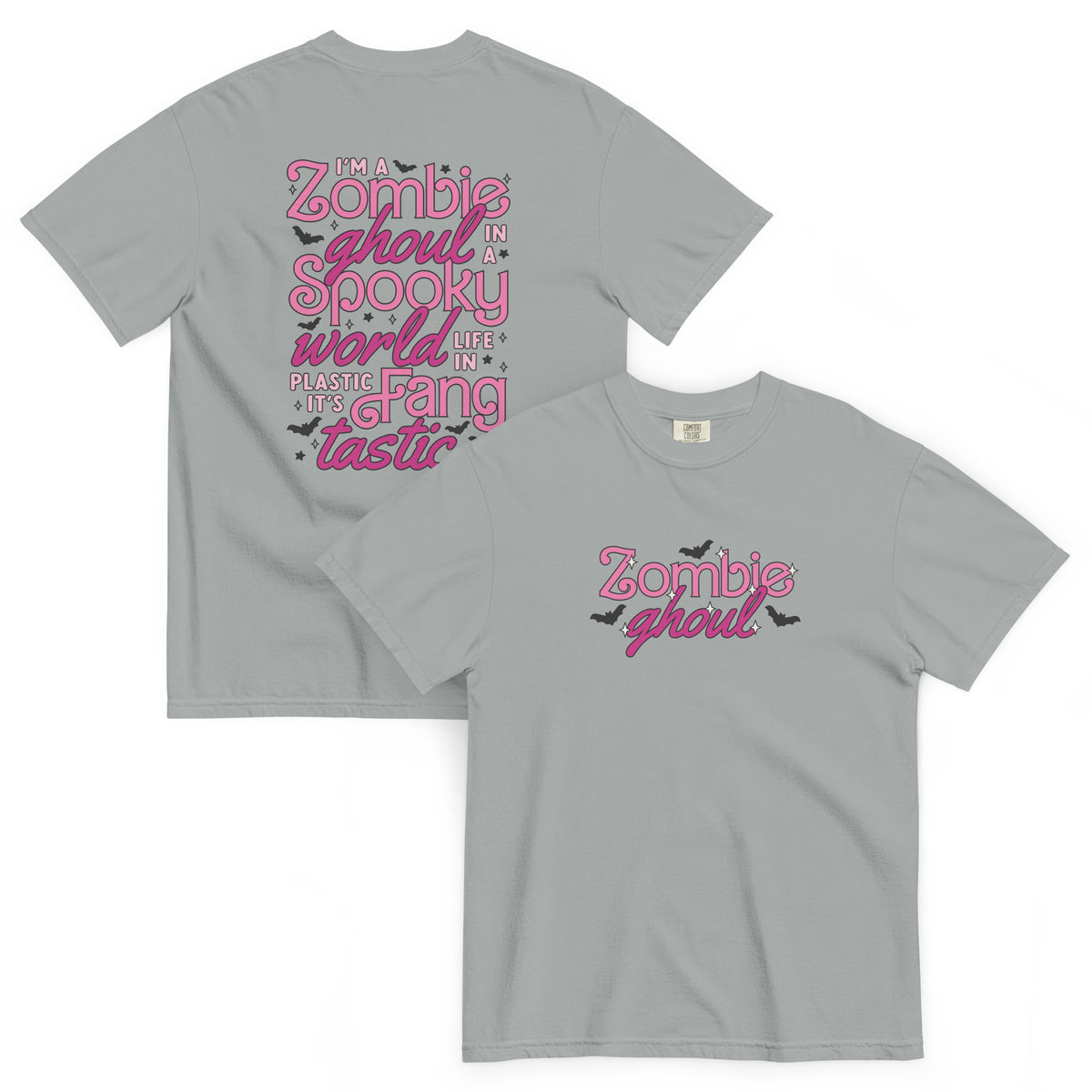 Zombie Ghoul Garment-Dyed Heavyweight T-Shirt | Halloween Spooky Season Tee | Spinsterly Co - Spinsterly Co